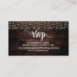 Rustikales Bauernholz, Saitenleuchten, UAWG respon Begleitkarte