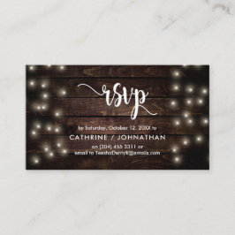 Rustikales Bauernholz, Saitenleuchten, UAWG Respon Begleitkarte