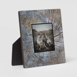 Rustikales Baumring-Muster Fotoplatte