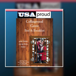 Rustikales Bed and Breakfast 🌿 Förderung Gepäckanhänger