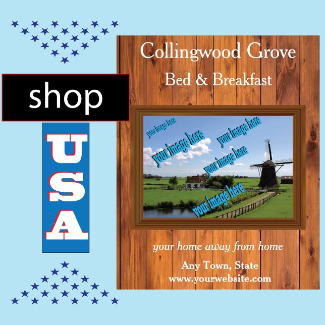 Rustikales Bed and Breakfast 🌿 Förderung Poster (Von Creator hochgeladen)