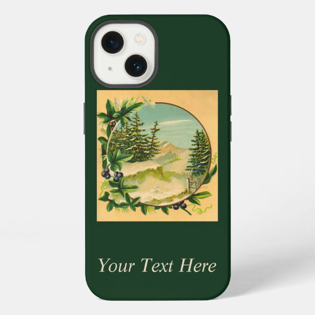 Rustikales Bergszene Case-Mate iPhone Case Hülle (Rückseite)