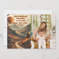 Rustikales Bergwald Foto 1. Geburtstag