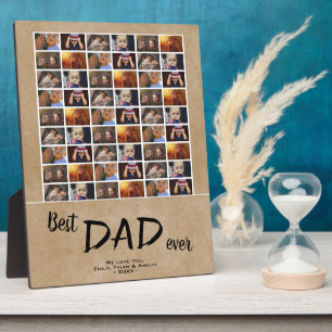 Rustikales Best Vater 6 Foto Collage Family Foto Fotoplatte