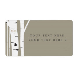 Rustikales Birch Tree Taupe Party