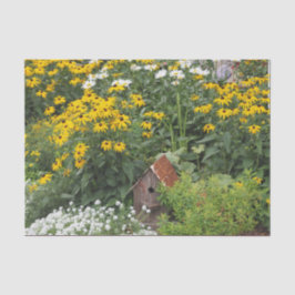 Rustikales Bird House Foto Seidenpapier