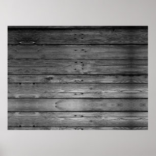 Rustikales Black & White XL DIY Barboard Poster
