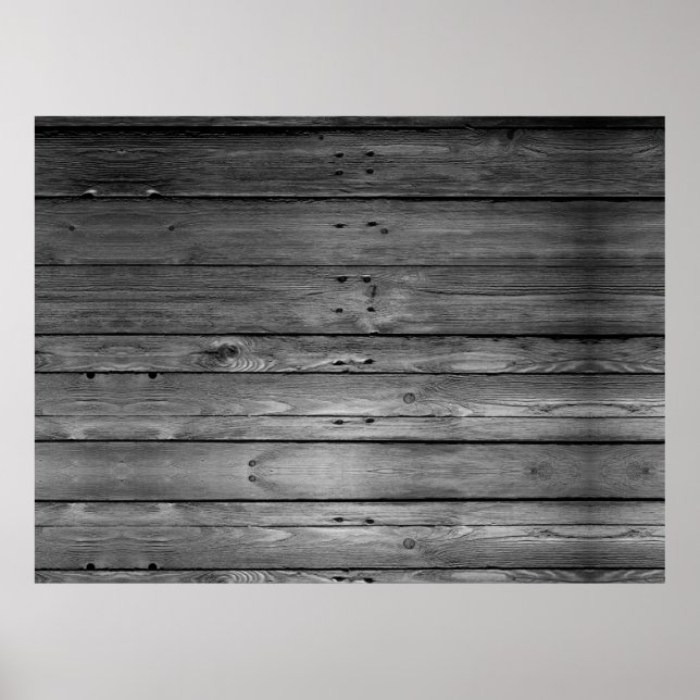 Rustikales Black & White XL DIY Barboard Poster (Vorne)