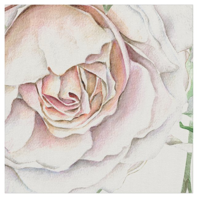 Rustikales, blassrosa, grünes Leaf-Muster Stoff (Nahaufnahme)