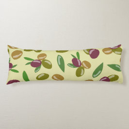 Rustikales Blätter für Olivenöl und Olivenöl Seitenschläferkissen