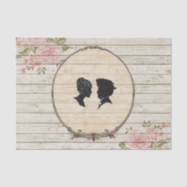 Rustikales Blumen-Shabby Chic-viktorianisches Seidenpapier