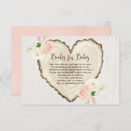 Rustikales Blumenbuch Anfrage Mädchen Dusche Begleitkarte