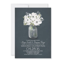 rustikales Blumenkohl Einladung zur Hochzeit