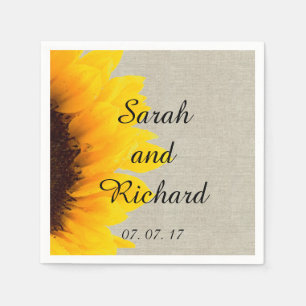 Rustikales Blumenpapier Napkins Serviette