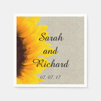 Rustikales Blumenpapier Napkins Serviette