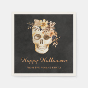 Rustikales Blumenschmuck Halloween Serviette