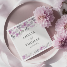 Rustikales Blumenwettermuster Serviette