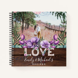 Rustikales Blumenzettel Notizbuch