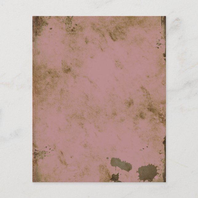Rustikales Blush Grunge Scrapbook Paper (Vorderseite)