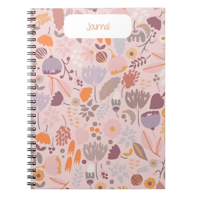 Rustikales Blut - Charming Floral Journal Notizblock (Vorderseite)