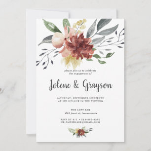 Rustikales Blut Einladung der Interessengruppe