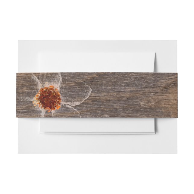 Rustikales Bohemisches Bauernhaus Einladungsbanderole (Vorderseite Beispiel)