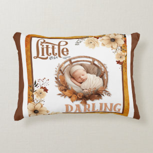 Rustikales Boho Floral Baby Duschkopf Kissen