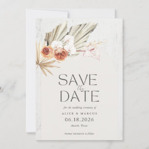 Rustikales Boho Foto Hochzeit rettet das Datum Save The Date