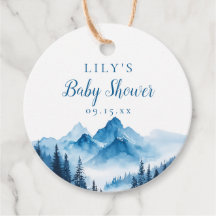 Rustikales Boho Wasserfarbengebirge Kinderdusche