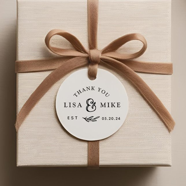 Rustikales botanisches Hochzeitssemble-Brautparty Geschenkanhänger (Von Creator hochgeladen)