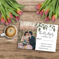 Rustikales botanisches mit Monogramm Foto Hochzeit
