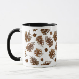 Rustikales Botanisches Pinecone Tasse