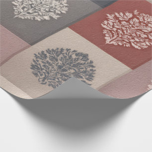 Rustikales botanisches Wrapping Paper Vintager B Geschenkpapier