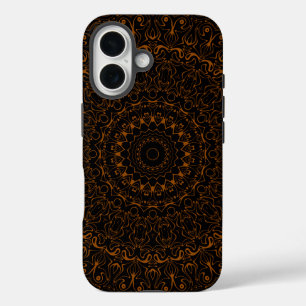 Rustikales Braun Mandala mit Western Charm iPhone 16 Hülle