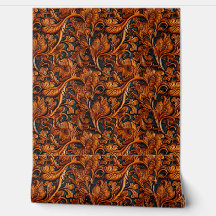 Rustikales, braunes, schwarz gefertigtes Leder