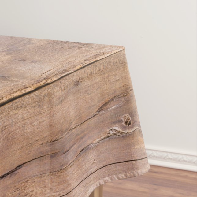 Rustikales Braunholz Tischdecke (Beispiel)