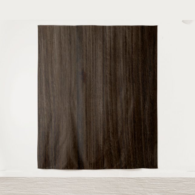 Rustikales Braunholzhaus Hintergrund Wandteppich (Vorderseite)