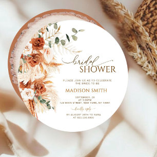 Rustikales Brautparty aus Holz Einladung