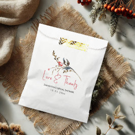 Rustikales Brautparty begünstigt Taschen Geschenktütchen