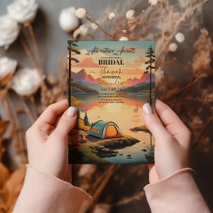 Rustikales Brautparty Einladung