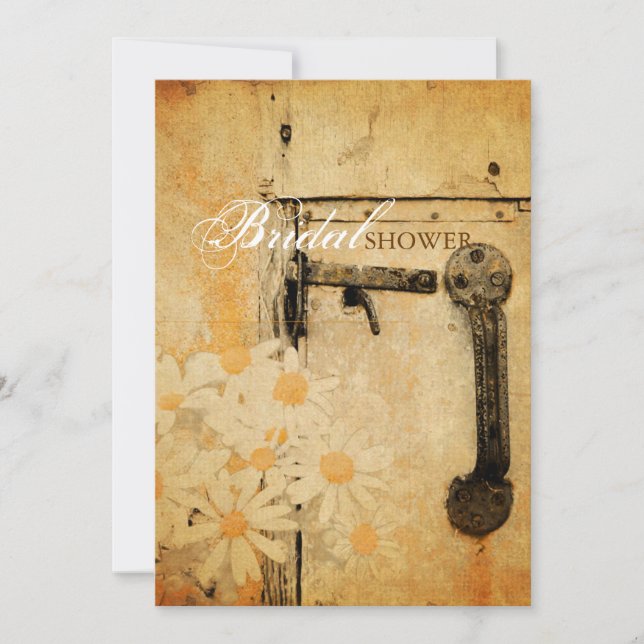 rustikales Brautparty Einladung (Vorderseite)