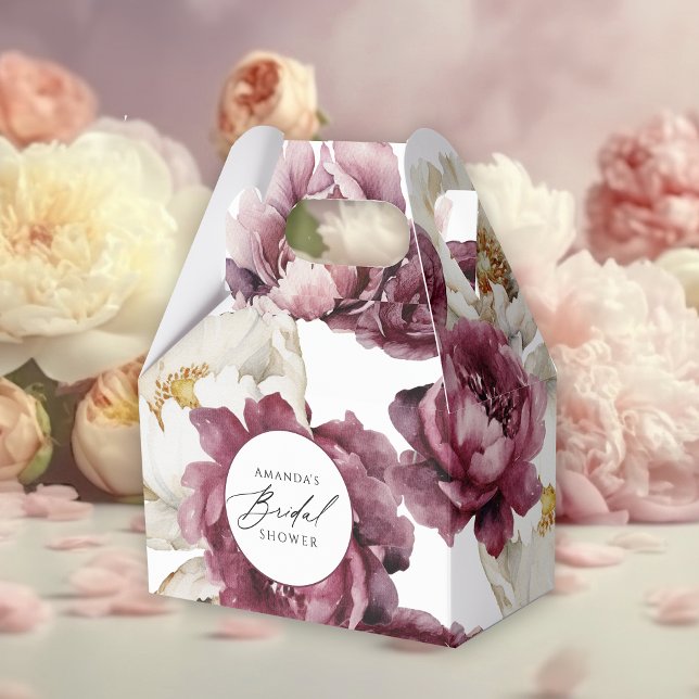 Rustikales Brautparty Geschenkschachtel (Rustic Floral Abundance Favor Box - part of a beautiful bridal shower collection.)