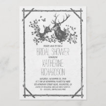 Rustikales Brautparty lädt mit Hirsch ein