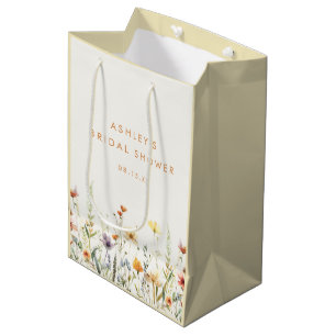 Rustikales Brautparty Wildblume Mittlere Geschenktüte