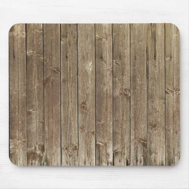 Rustikales Brown Wood handsome Mousepad (Vorne)