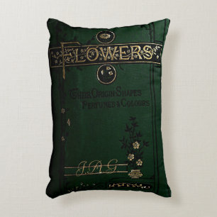 Rustikales Buchdeckerkissen Viktorianische Blume B Zierkissen