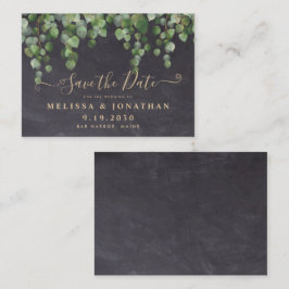 Rustikales Budget Eukalyptus Wedding speichern das Mitteilungskarte