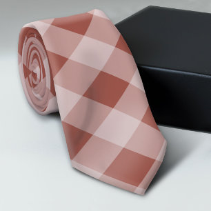 Rustikales Buffalo Kariert - einfach, weichrot Krawatte