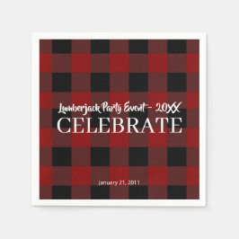 Rustikales Buffalo-Kariertes individuelles Celebra Serviette