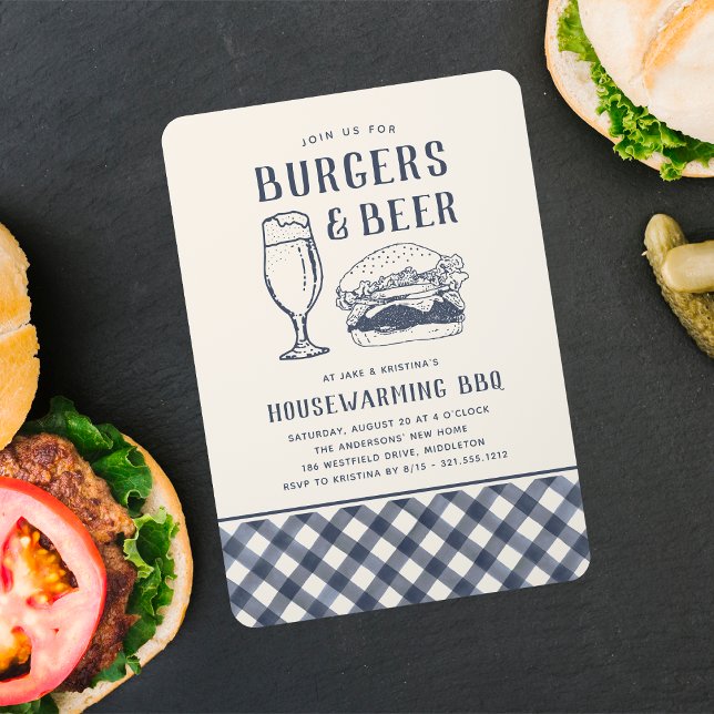 Rustikales Burgers & Beer Housewarming GRILLEN Par Einladung (Von Creator hochgeladen)